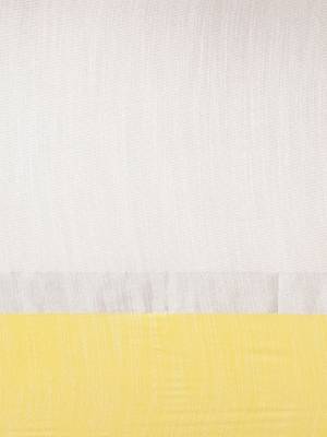 White woven linen saree with blouse 3