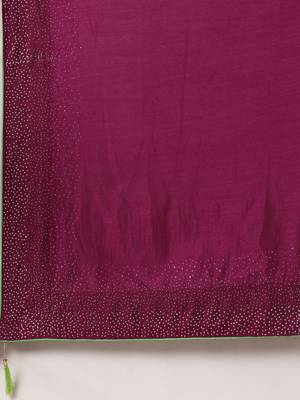 Wine woven silk blend saree with blouse 4