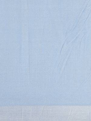 Blue woven linen saree with blouse 3