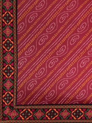 Pink woven georgette saree with blouse 4