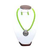 Green Pearl Necklace Sets