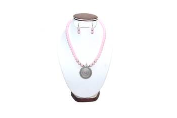 Pink Pearl Necklace Sets 1