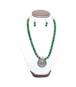 Green Pearl Necklace Sets