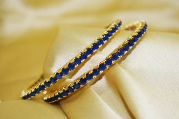 18k Gold Plated American Diamond Bangles  1