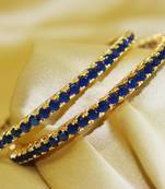 18k Gold Plated American Diamond Bangles 