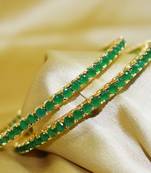 18k Gold Plated American Diamond Bangles 