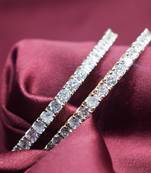 18k Gold Plated American Diamond Bangles 