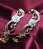 18k Gold Plated American Diamond Bangles 