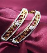 18k Gold Plated American Diamond Bangles 