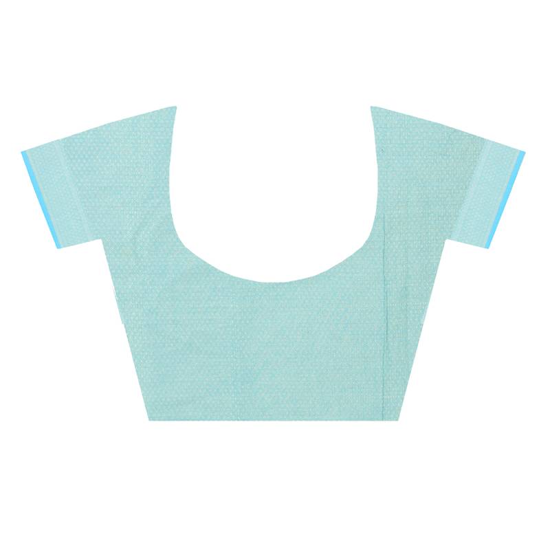 Chanderi Small Hukum Booti Alfi Gulab Border Pallu Saree