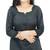 Black Kota Doria Cotton Aqinprint Dress Material With Bottom