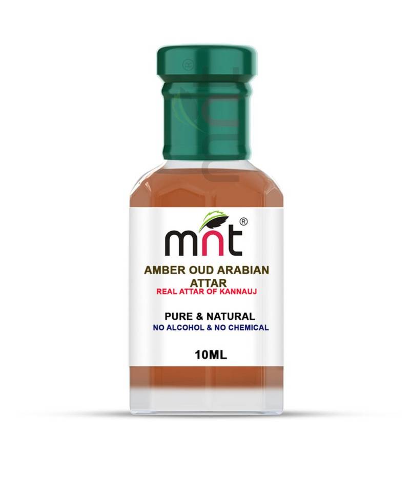 10ml Amber Oud Arabian Attar For Unisex, Long Lasting & Alcohol Free