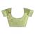 Pista Green Striped Print Cotton Saree With Blouse
