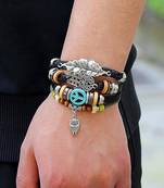 Multi-Color Wraps Casual Skin Friendly Bracelets For Men Boys Multi-Strand Friendship Bracelets Size 7.5 Inches