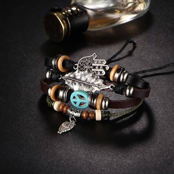 Multi-Color Wraps Casual Skin Friendly Bracelets For Men Boys Multi-Strand Friendship Bracelets Size 7.5 Inches 3