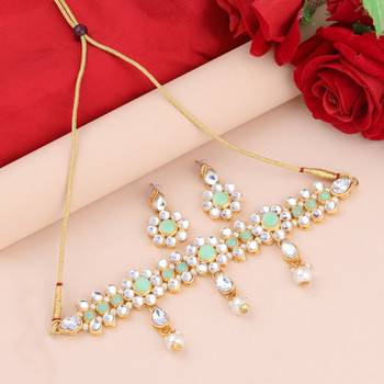 Gold Plated Amazing Necklace Exclusive Choker Set For Girls And Women 1