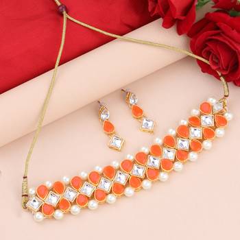 Stylish Delicate Party Wear Choker Set For Women Girl 1
