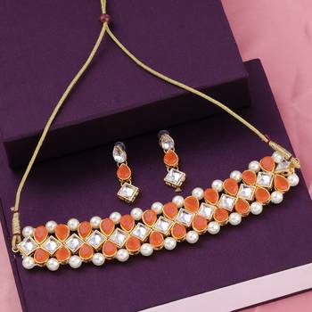 Stylish Delicate Party Wear Choker Set For Women Girl 2