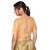 Beige embroidered art silk padded readymade blouse