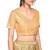 Beige embroidered art silk padded readymade blouse