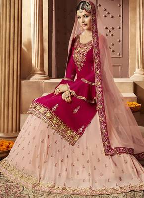 Rani Pink Georgette Pakistani Salwar Kameez 2