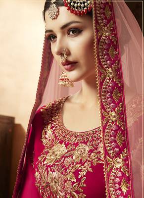 Rani Pink Georgette Pakistani Salwar Kameez 3