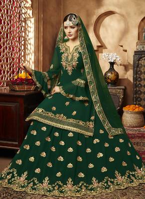 Green Georgette Pakistani Salwar Kameez 2