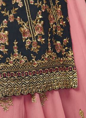Dark Grey Georgette Pakistani Salwar Kameez 4