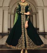 Dark Green Georgette Pakistani Salwar Kameez