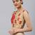 Gold embroidered Art Silk padded readymade blouse