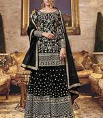 Black Net Pakistani Salwar Kameez