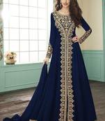 Blue Georgette Pakistani Salwar Kameez