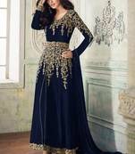 Blue Georgette Anarkali Salwar Kameez