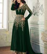 Dark Green Georgette Anarkali Salwar Kameez