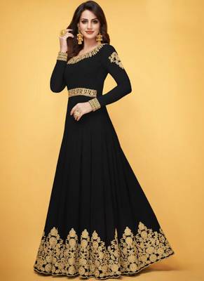 Purple Georgette Anarkali Salwar Kameez 1