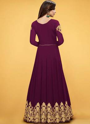 Purple Georgette Anarkali Salwar Kameez 2