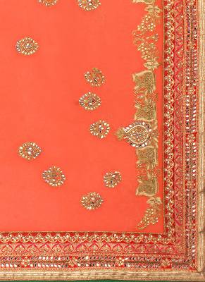 Pink Embroidered Georgette Saree With Blouse 4