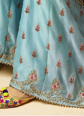 Brown Georgette Pakistani Salwar Kameez 4