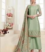 Sea Green Chiffon Pakistani Salwar Kameez