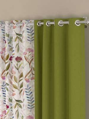 ROSARA HOME Sumo Matty Voile Pack of 4 Door Curtains 2
