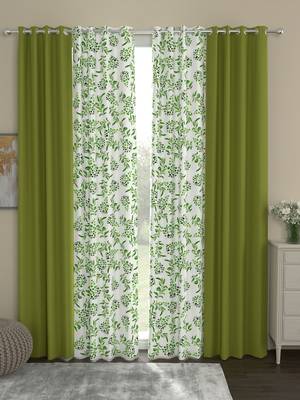 ROSARA HOME Sumo Matty  Pack of 4 Door Curtains 1