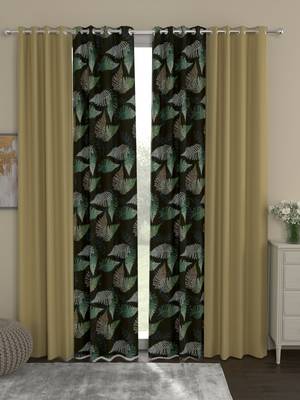 ROSARA HOME Sumo Matty  Pack of 4 Door Curtains 1