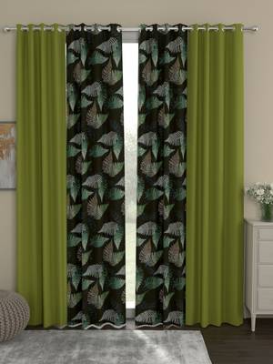 ROSARA HOME Sumo Matty  Pack of 4 Door Curtains 1
