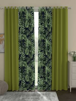 ROSARA HOME Sumo Matty  Pack of 4 Door Curtains 1