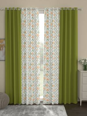 ROSARA HOME Sumo Matty  Pack of 4 Door Curtains 1