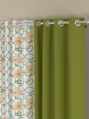 ROSARA HOME Sumo Matty  Pack of 4 Door Curtains 2