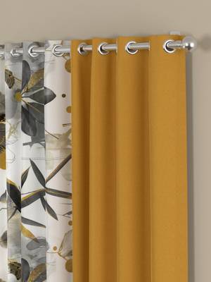 ROSARA HOME Sumo Matty Voile Pack of 4 Window Curtains 2
