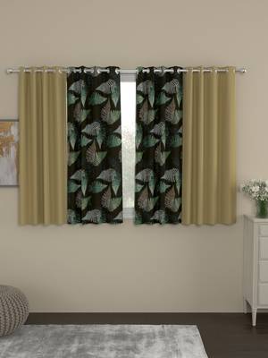ROSARA HOME Sumo Matty  Pack of 4 Window Curtains 1
