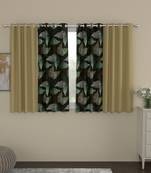 ROSARA HOME Sumo Matty  Pack of 4 Window Curtains