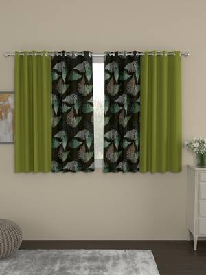 ROSARA HOME Sumo Matty  Pack of 4 Window Curtains 1